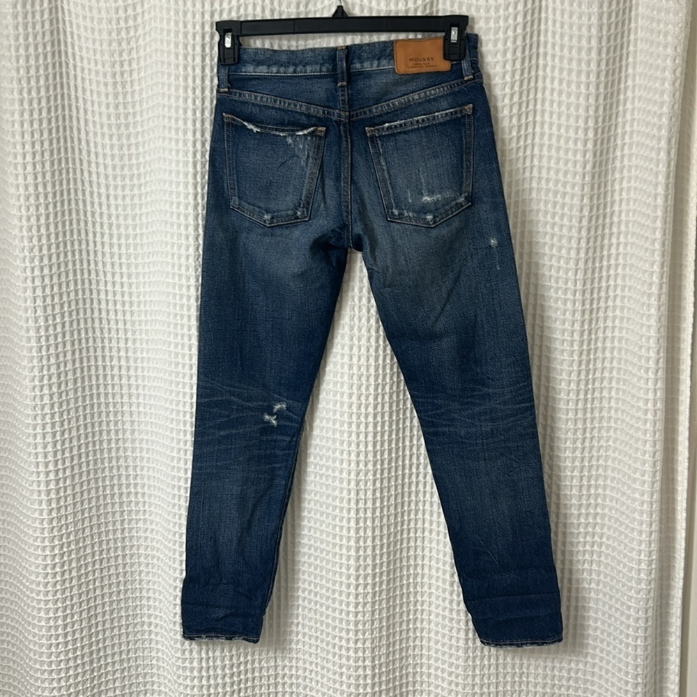 Moussy Distressed Button Fly Jeans Size 25 - Picture 4 of 9